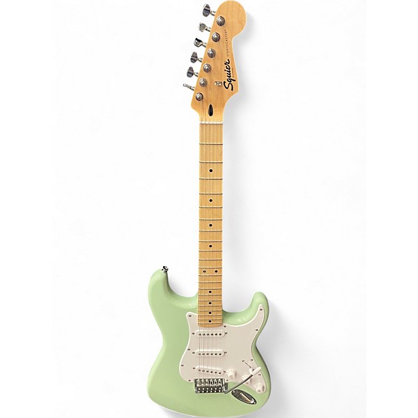 Used Squier Sonic Startocaster Surf Green Solid Body Electric Guitar