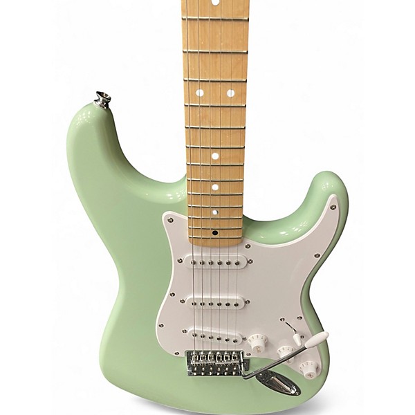Used Squier Sonic Startocaster Surf Green Solid Body Electric Guitar