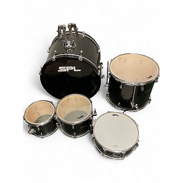 Used SPL 5 Piece Starter Green Drum Kit