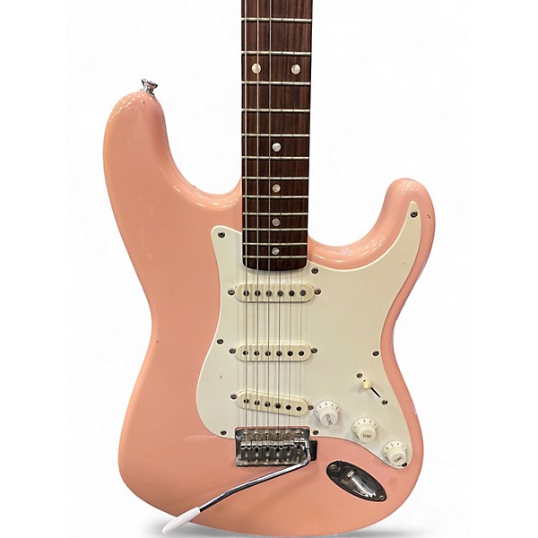 Used Squier Bullet Stratocaster Pink Solid Body Electric Guitar