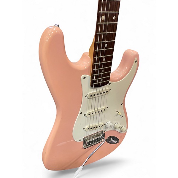 Used Squier Bullet Stratocaster Pink Solid Body Electric Guitar