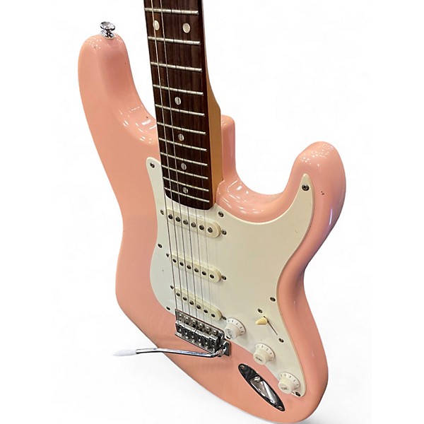 Used Squier Bullet Stratocaster Pink Solid Body Electric Guitar