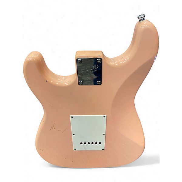 Used Squier Bullet Stratocaster Pink Solid Body Electric Guitar