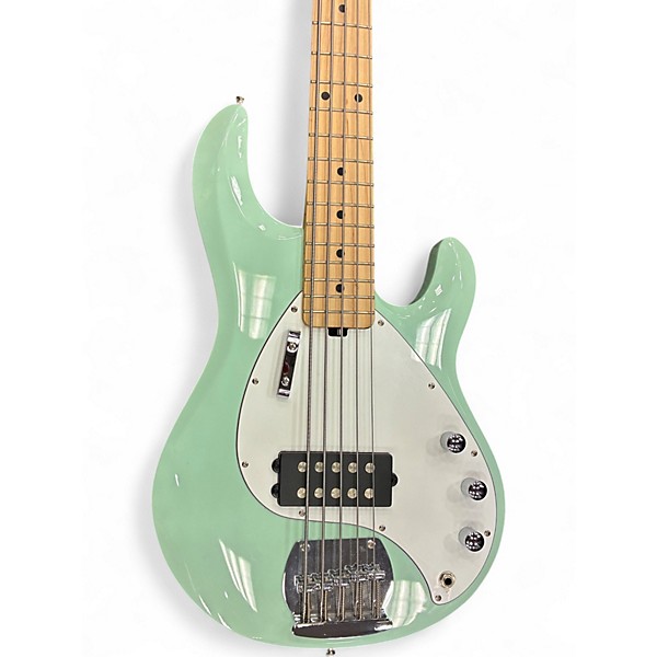 Used Sterling by Music Man STINGRAY RAY 5 Seafoam Green Electric Bass Guitar
