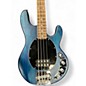 Used Sterling by Music Man Sub 4 Blue Electric Bass Guitar