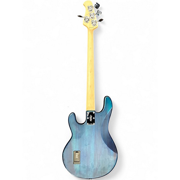 Used Sterling by Music Man Sub 4 Blue Electric Bass Guitar
