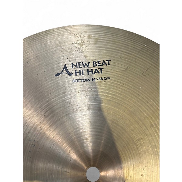Used Zildjian 14in New Beat Hi Hat Pair Cymbal