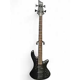 Used Schecter Guitar Research STILETTO STEALTH 4 BLACK Electric Bass Guitar