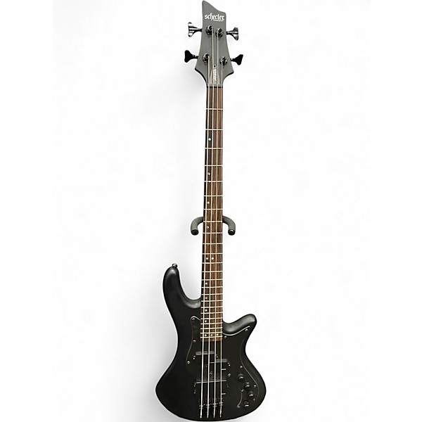 Used Schecter Guitar Research STILETTO STEALTH 4 BLACK Electric Bass Guitar