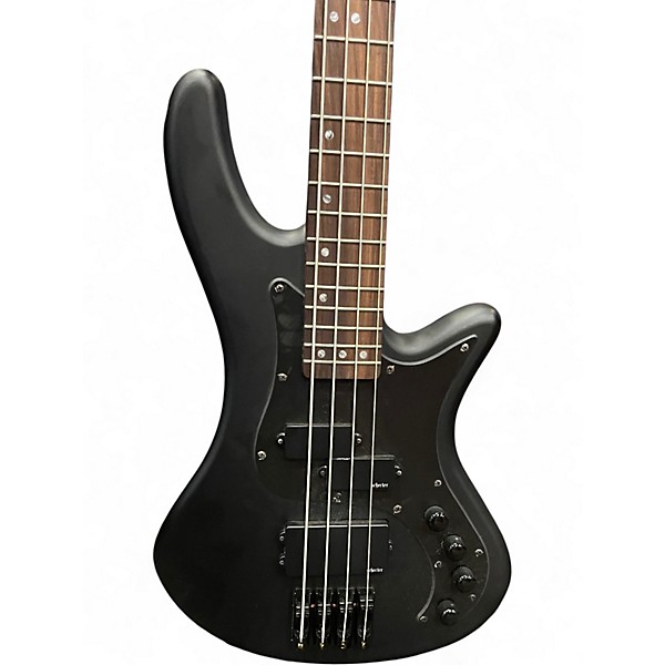 Used Schecter Guitar Research STILETTO STEALTH 4 BLACK Electric Bass Guitar