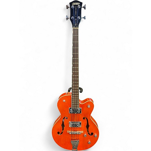 Used Gretsch Guitars G5123B Orange Electric Bass Guitar