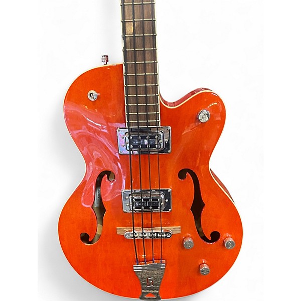 Used Gretsch Guitars G5123B Orange Electric Bass Guitar