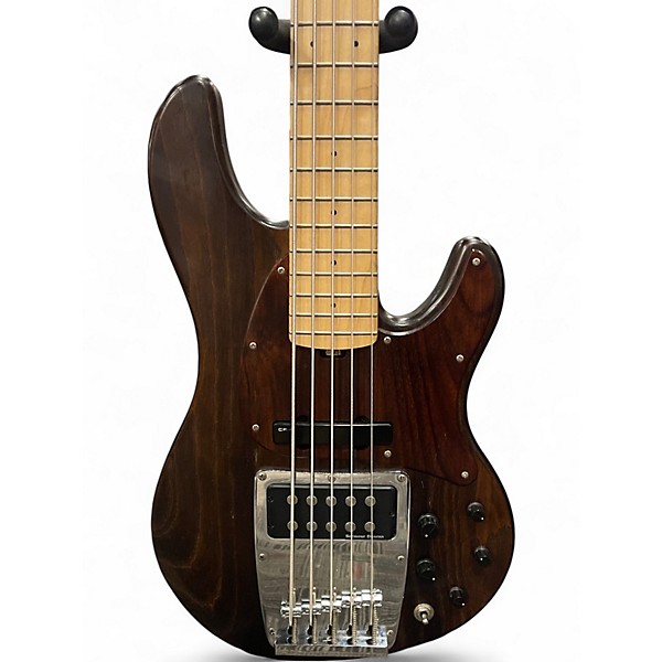 Used Ibanez ATK805E 5 String Natural Electric Bass Guitar