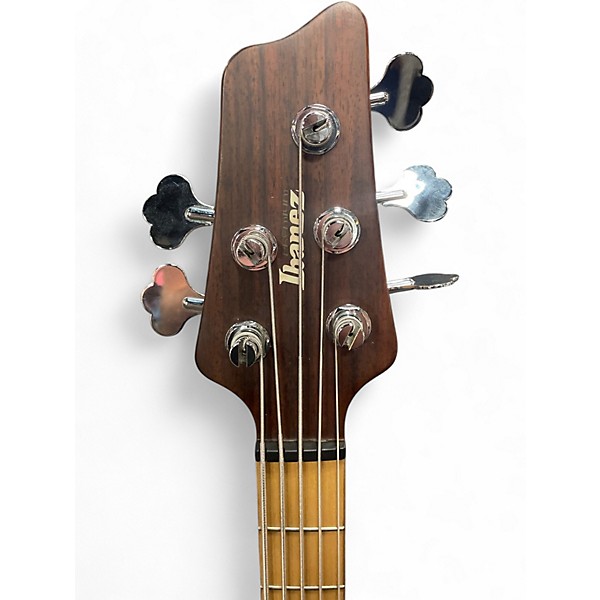 Used Ibanez ATK805E 5 String Natural Electric Bass Guitar