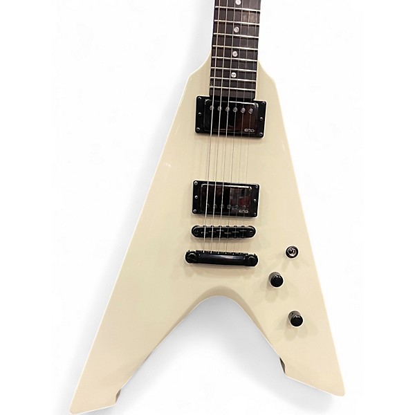 Used ESP LTD VULTURE JAMES HETFIELD WHITE Solid Body Electric Guitar