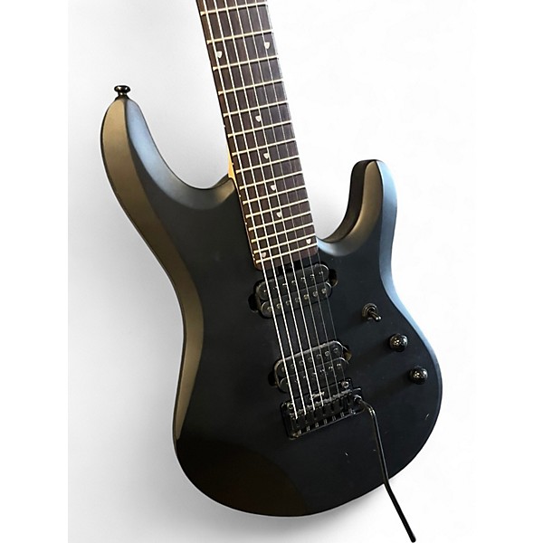 Used Sterling by Music Man John Petrucci JP157 7 String Flat Black Solid Body Electric Guitar