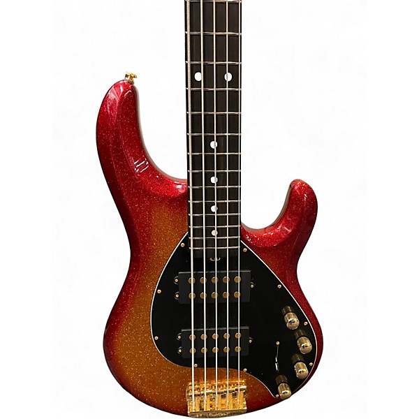 Used Ernie Ball Music Man StingRay 5 Special HH Cherry Punch Electric Bass Guitar