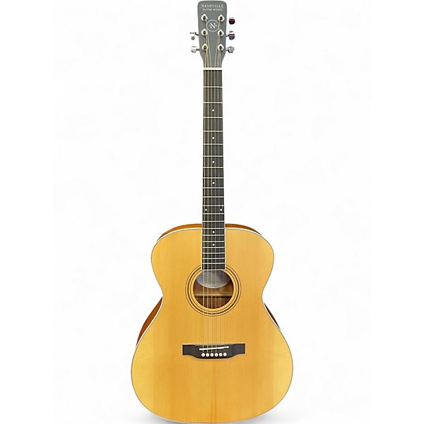 Used Nashille Guitar Works Om10 OM10 Natural Acoustic Guitar