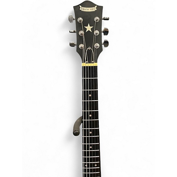 Used Rocky Top 6 String Banjo closed Back Black Banjo