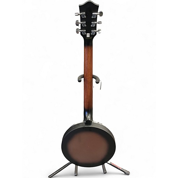 Used Rocky Top 6 String Banjo closed Back Black Banjo