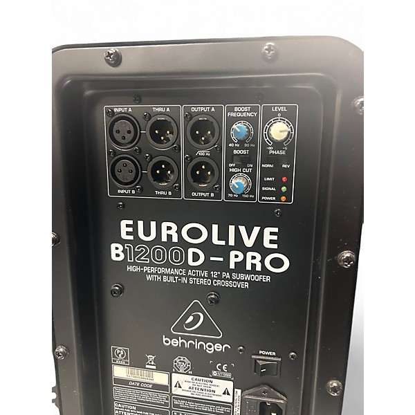 Used Behringer Eurolive B1200D Pro Powered Subwoofer