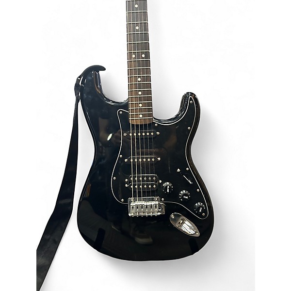 Used Fender Standard Stratocaster Black Solid Body Electric Guitar