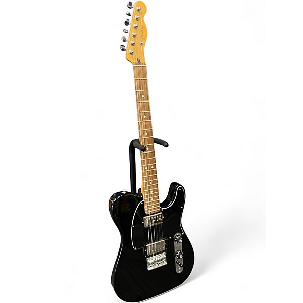 Used Fender MIM Telecaster Standard HH Black Solid Body Electric Guitar