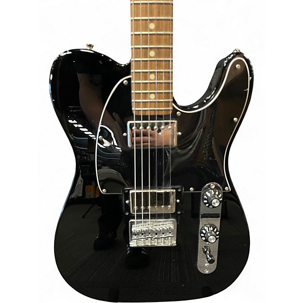Used Fender MIM Telecaster Standard HH Black Solid Body Electric Guitar