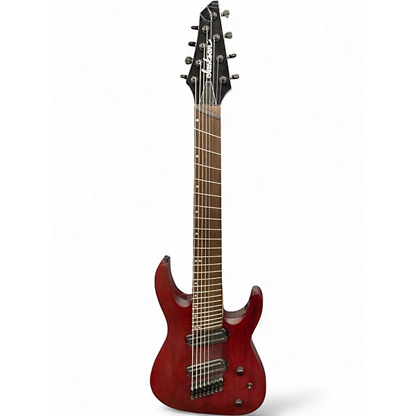 Used Jackson DKAF8 MULTISCALE Burgundy Solid Body Electric Guitar