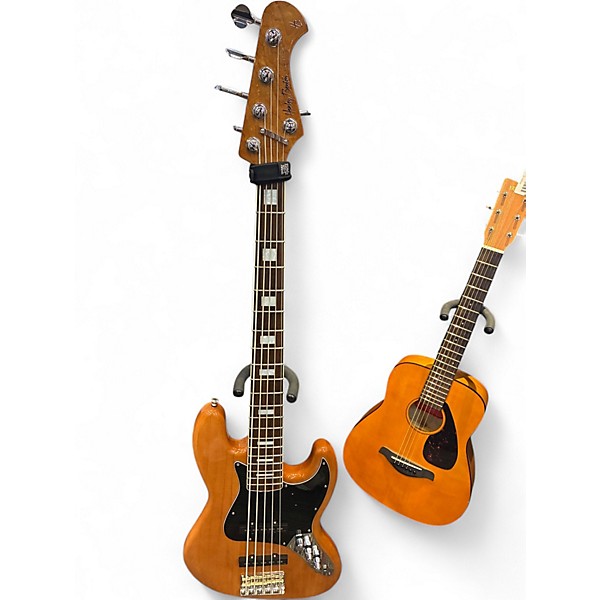 Used Harley Benton JB-75 DELUXE SERIES NATURAL Electric Bass Guitar