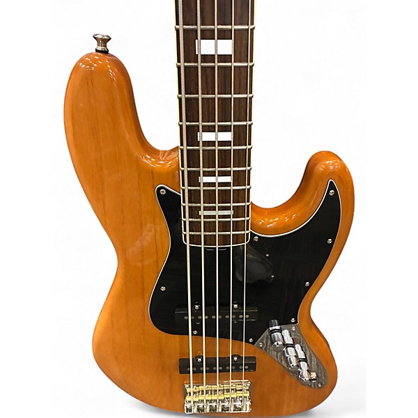 Used Harley Benton JB-75 DELUXE SERIES NATURAL Electric Bass Guitar