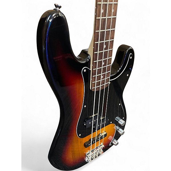 Used Squier PJ Bass 2tone sunburst Electric Bass Guitar