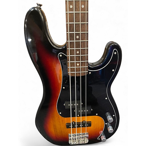Used Squier PJ Bass 2tone sunburst Electric Bass Guitar