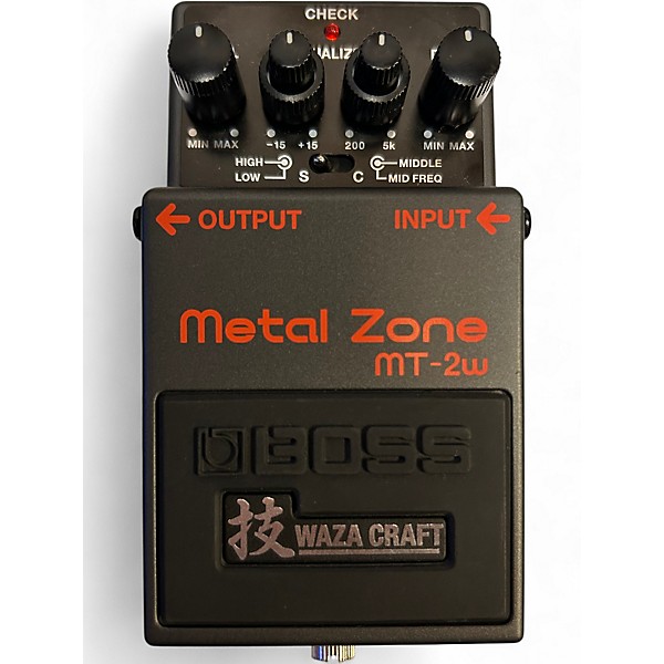 Used BOSS MT2W Metal Zone Waza Craft Effect Pedal