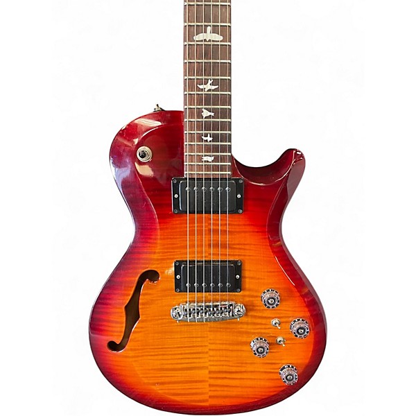 Used 2014 PRS S2 Singlecut Semi Hollow Dark Cherry Burst Solid Body Electric Guitar
