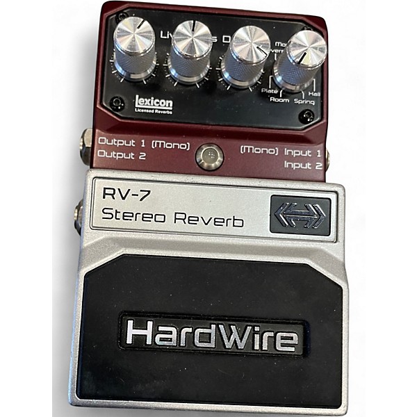 Used DigiTech Hardwire Series RV7 Reverb Effect Pedal