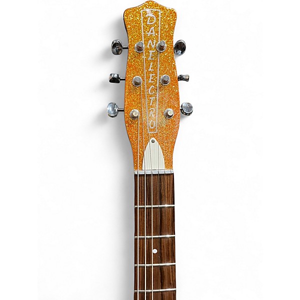 Used Danelectro D59M Orange Sparkle Solid Body Electric Guitar
