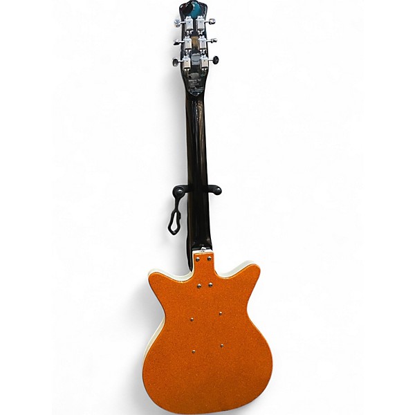Used Danelectro D59M Orange Sparkle Solid Body Electric Guitar