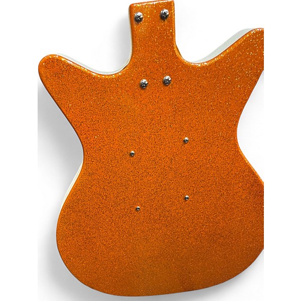 Used Danelectro D59M Orange Sparkle Solid Body Electric Guitar
