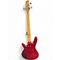 Used 2000s Ibanez gio Satin Red Electric Bass Guitar
