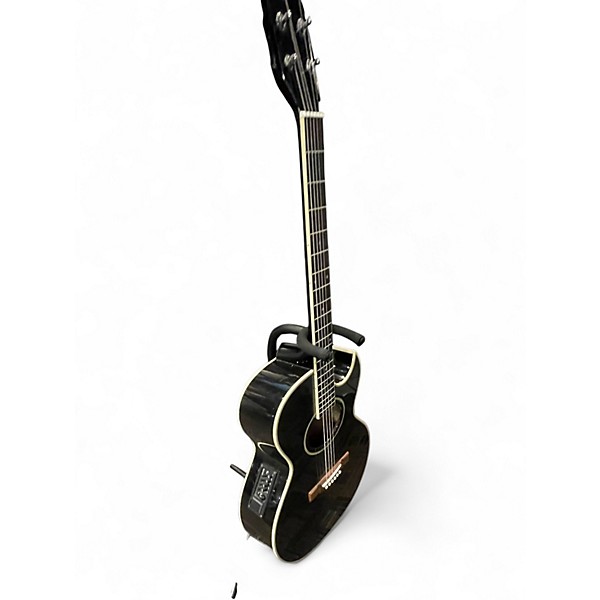 Used 2006 Washburn EA9B Black Acoustic Electric Guitar