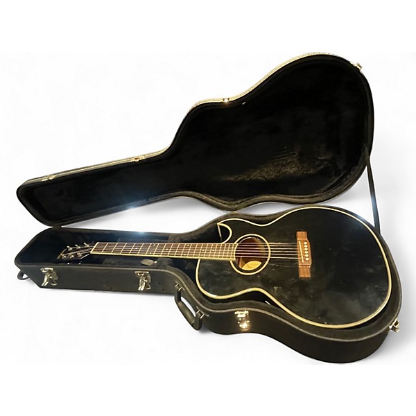 Used 2006 Washburn EA9B Black Acoustic Electric Guitar