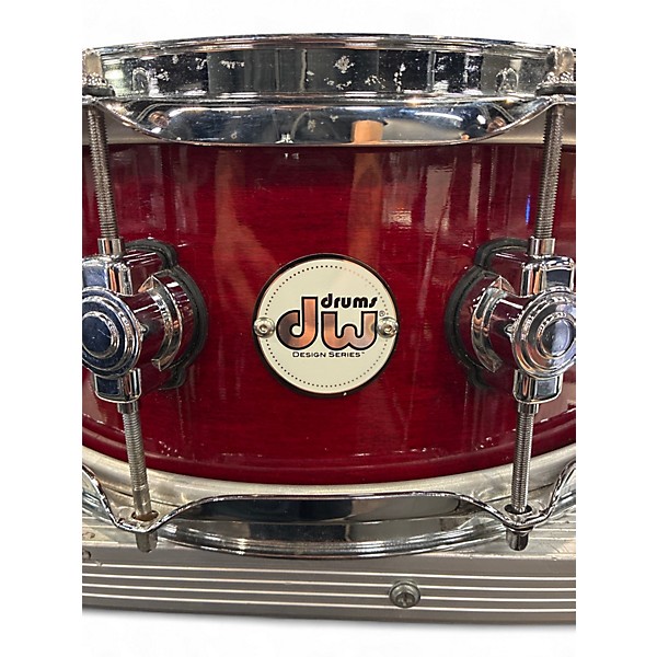 Used DW 5.5X14 Design Series Snare Red Cherry Drum