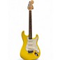 Used 2020 Squier Affinity Stratocaster Yellow Solid Body Electric Guitar thumbnail