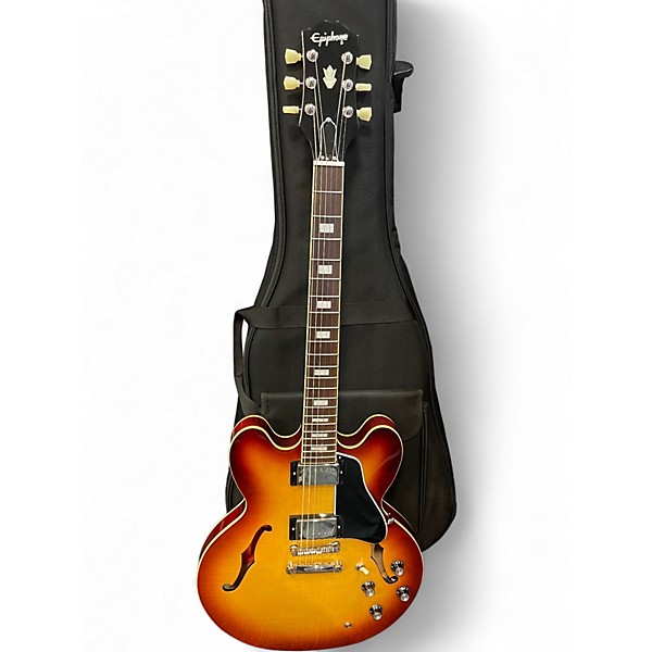 Used Epiphone ES335 FIGURED IG Sunburst Hollow Body Electric Guitar