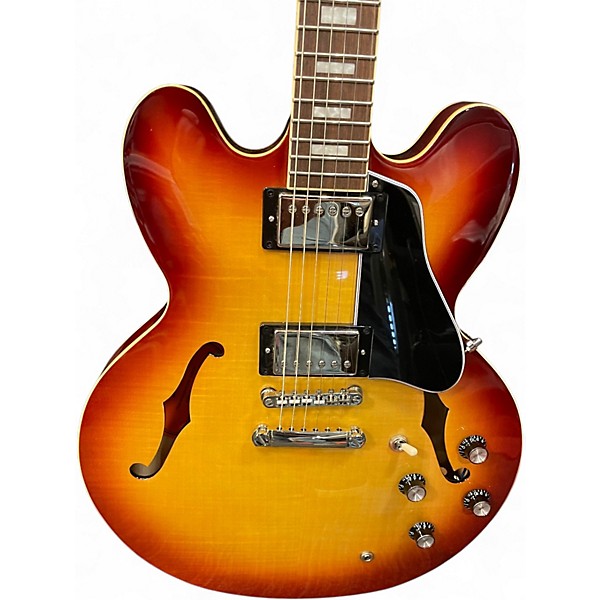 Used Epiphone ES335 FIGURED IG Sunburst Hollow Body Electric Guitar