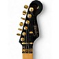 Used Squier Pro Tone Stratocaster Black and Gold Solid Body Electric Guitar