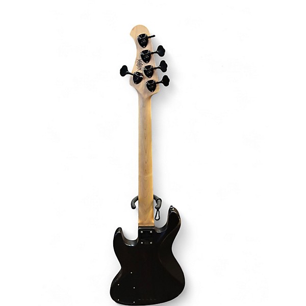 Used Bacchus WOODLINE DX5AC Satin Black Electric Bass Guitar