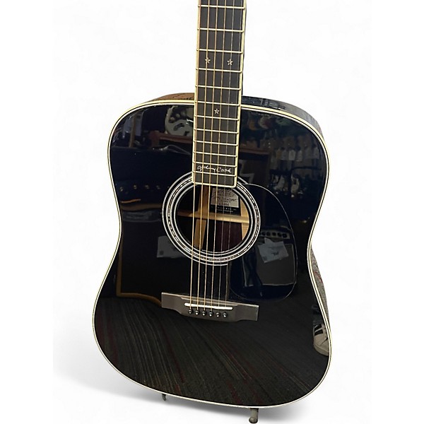 Used Martin D35 Johnny Cash Commemorative Edition Black Acoustic Guitar