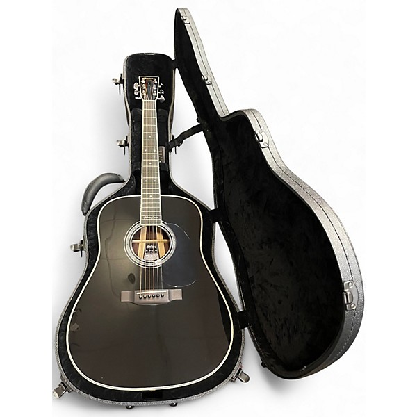 Used Martin D35 Johnny Cash Commemorative Edition Black Acoustic Guitar